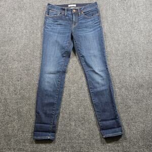 Madewell Jeans Women's 28 Blue Skinny Stretch Ankle